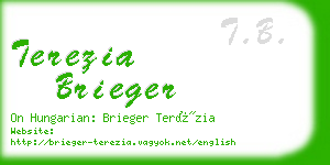 terezia brieger business card